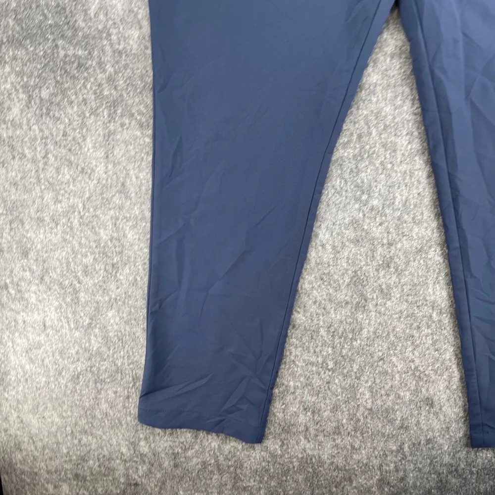 Banana Republic Chino Pants Mens 38x27 Navy Blue Performance Core Temp Slim Fit